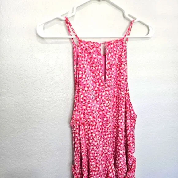 NWOT Aakaa | Leopard Print Sleeveless Mini Dress Waist Tie, Women's XL - Picture 8 of 9